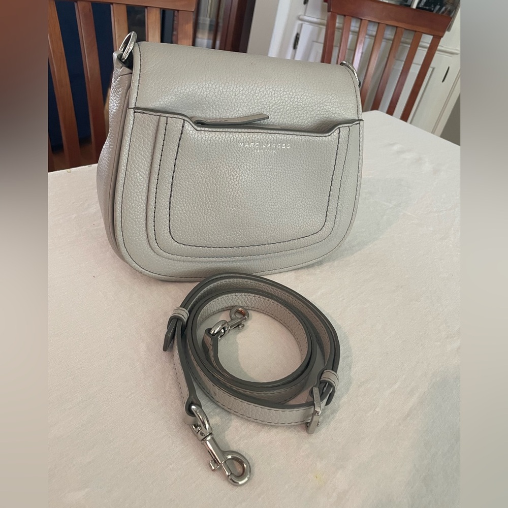 Marc Jacobs Mini Empire City Leather Messenger Bag with Adjustable Strap